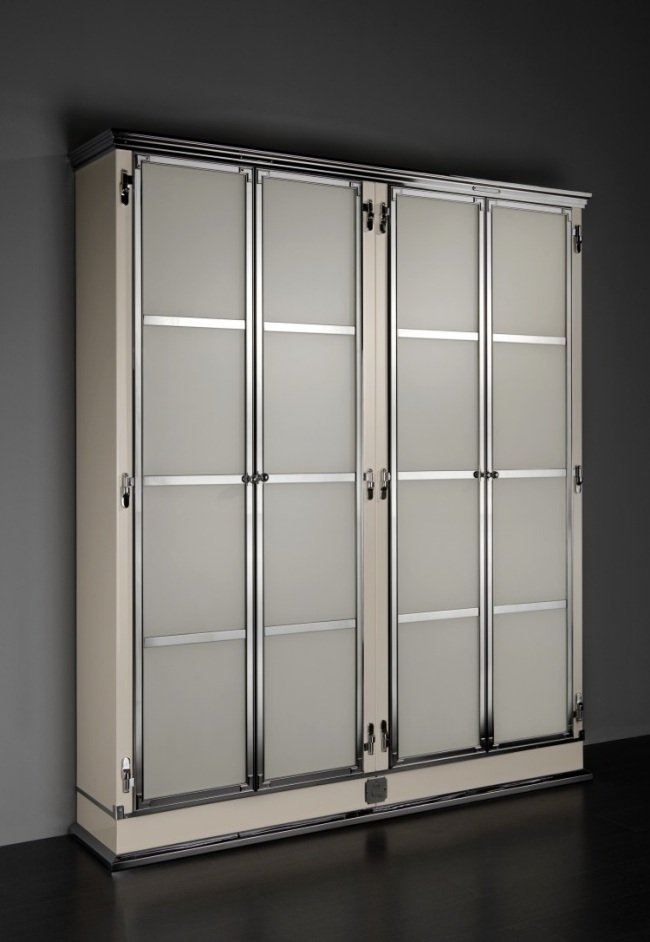 gabinete com estrutura de aço designer de cozinha em aço inoxidável por officine gullo