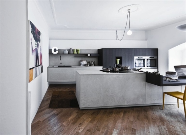 ilha de cozinha decoração moderna, cor branca, decoração, decoração