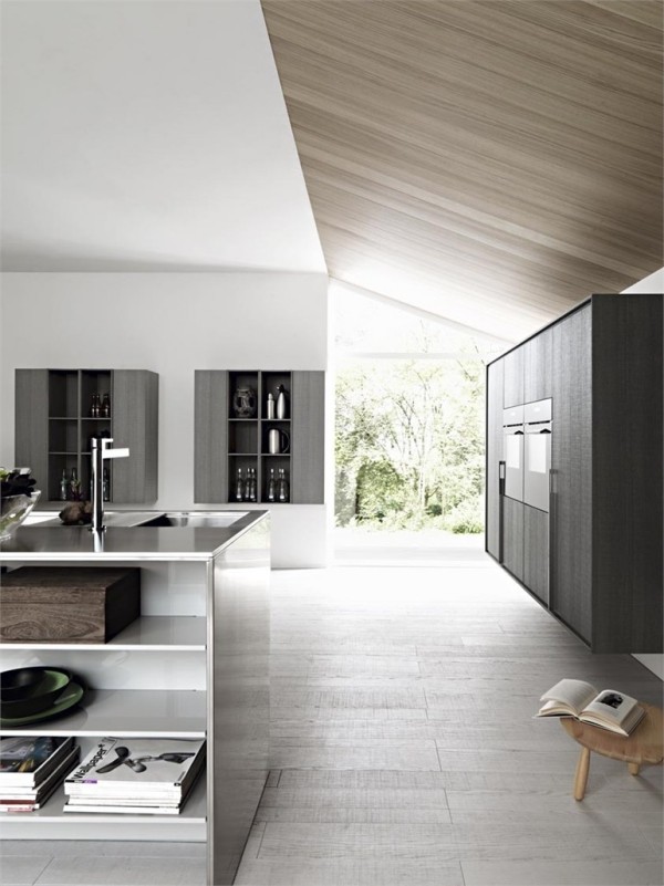 cozinha designer ilha mobiliário moderno italiano parede cores branco esquema de cores