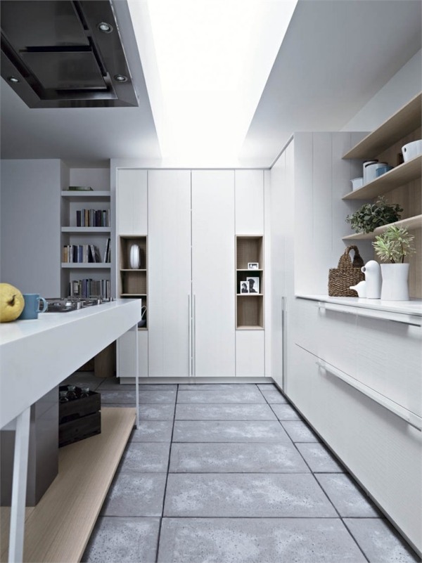 cozinha designer equipamentos modernos paredes brancas design deco elegante
