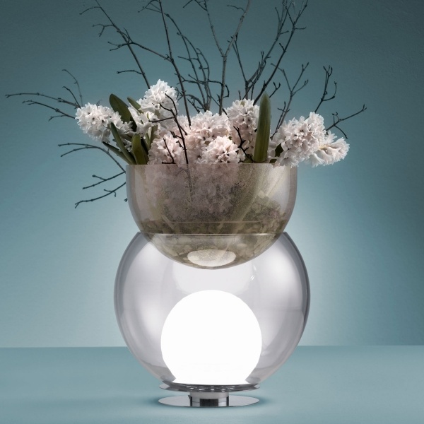 projeto de brilho por vaso de flores fontana arte