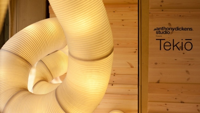 lâmpadas de papel projetam construção flexível de anthony dickens
