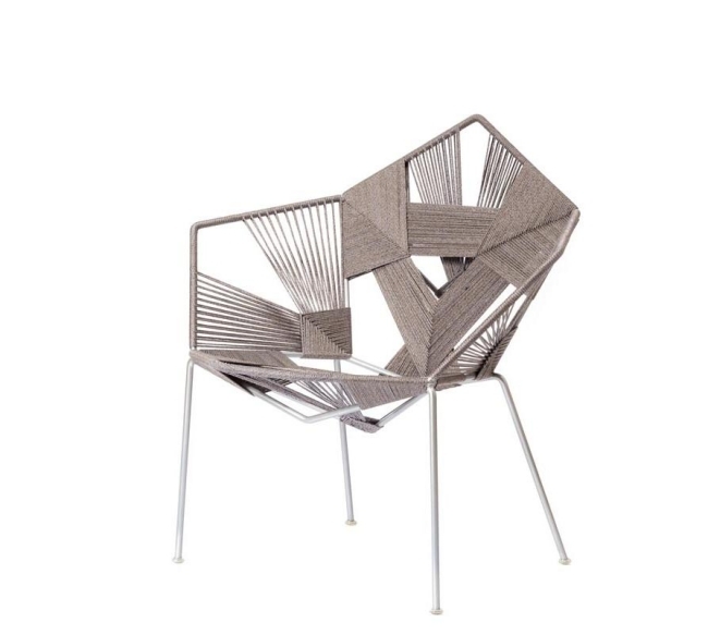 cadeira de design COD tecido de construção em aço