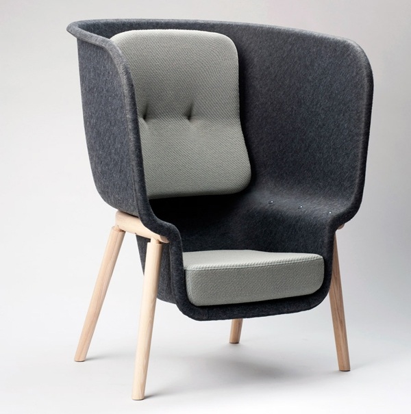 cadeira encosto móveis de design por benjamin hubert