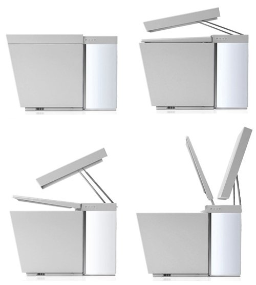 Função de tampa de vaso sanitário de designer Kohler Numi