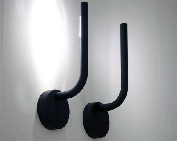 Iluminação indireta LEd Projeto da lâmpada preta