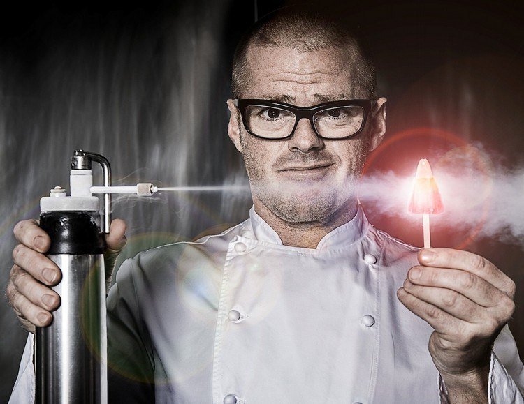 os melhores chefs com estrela Michelin classificam os melhores especialistas em culinária restaurateurs em todo o mundo garrafa de sifão heston blumenthal