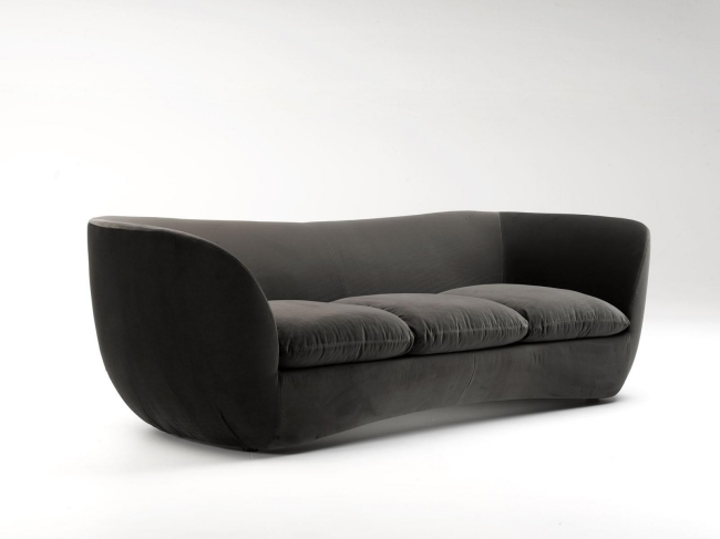 assentos de designer de formas suaves da casa borbonese