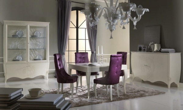 Première-Classe-Collection-Stilema-White-Dining Room-Purple-Furniture