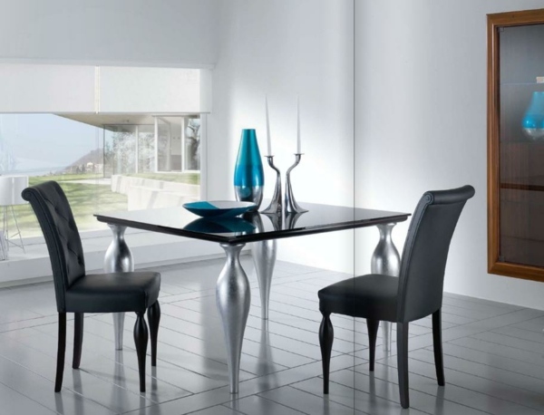 mobília da sala de jantar do four-seasons-collection-stilema-black-elegant