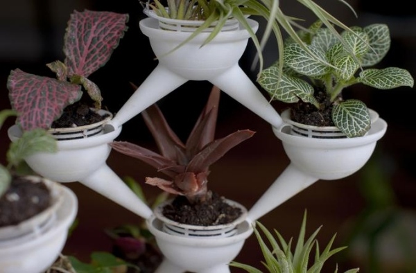 Plantador de aqueduto plantador de plástico modular de design evan gant