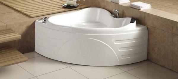 Banheira pequena banheiro massagem angular