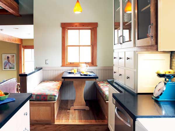 móveis com armazenamento, cozinha, bancada de madeira