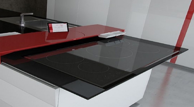 fogões elétricos de prisma preto design de cozinha por experientia toncelli