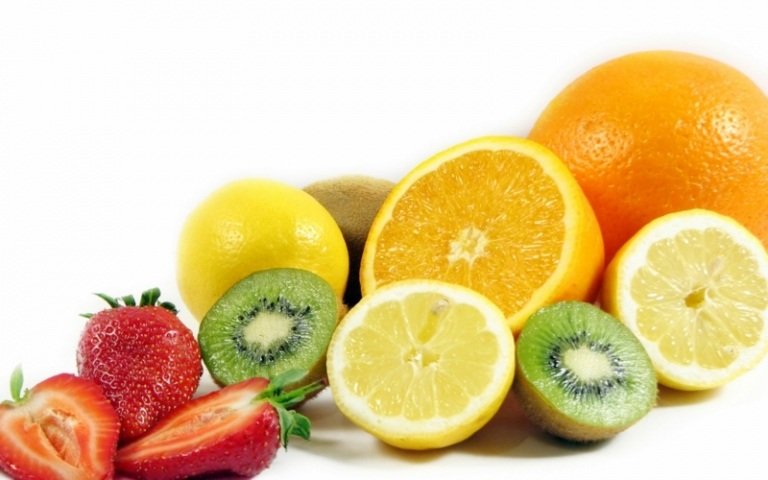 pontos dieta morangos fruta kiwi laranja