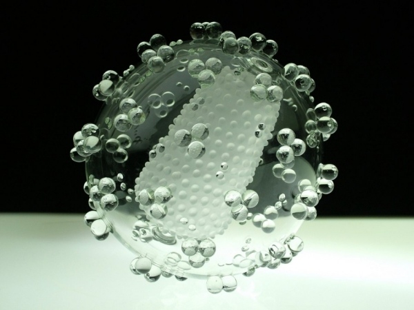 Jarrom de coleta de vírus de vidro