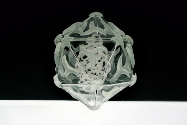 Instalações de arte - design de esculturas de vidro