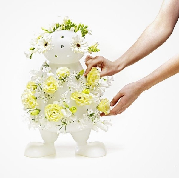 Idéias de design de vasos de flores originais para presentes exclusivos para mulheres