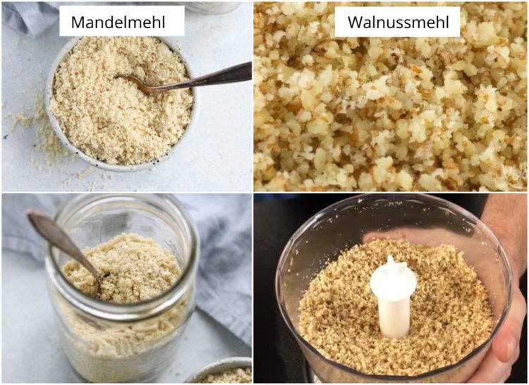 Comparação entre farinha de noz e farinha de amêndoa - diferenças à primeira vista