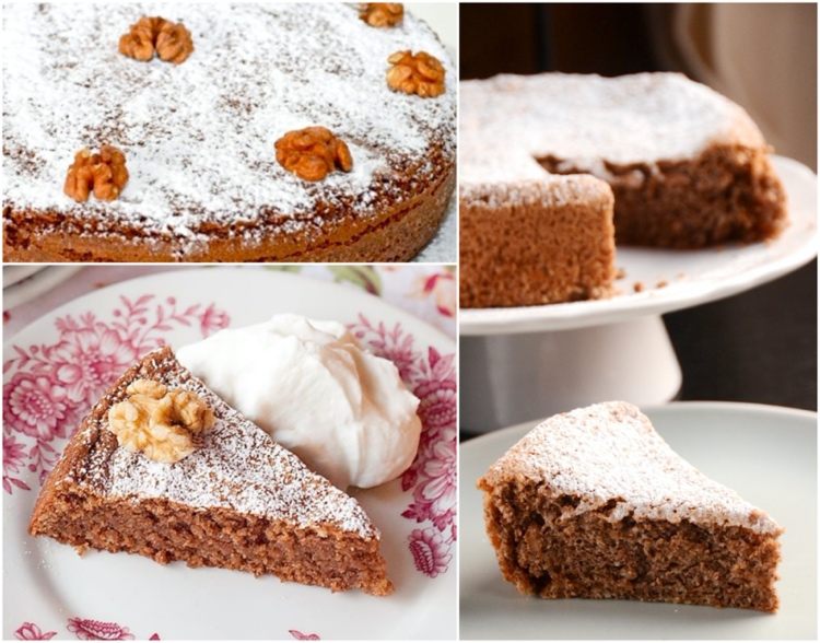 Bolo de farinha de nozes com apenas 3 ingredientes sem glúten