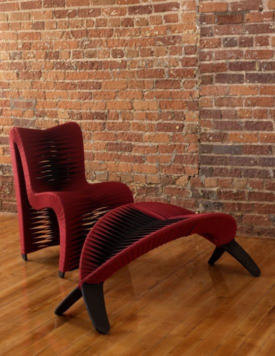 poltrona banqueta designer de móveis da coleção philipps