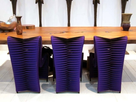 cadeiras azuis designs de móveis da coleção philipps