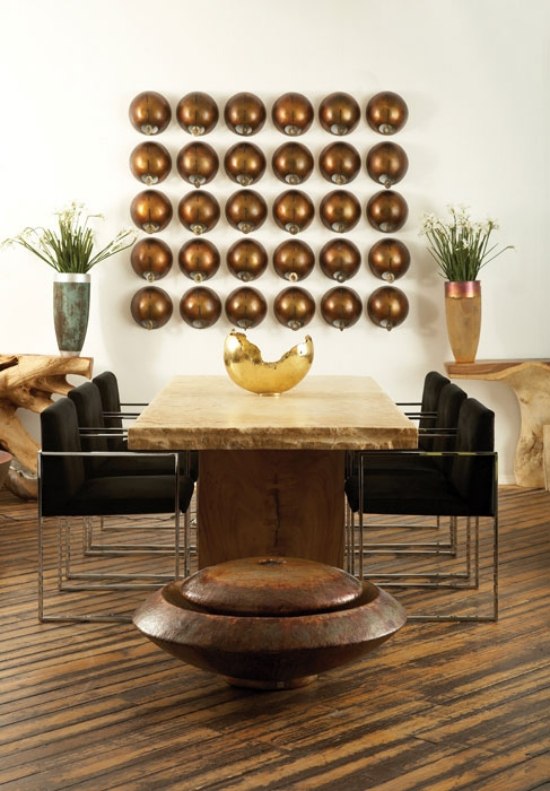 decoração de parede de bolas designs de móveis da coleção philipps