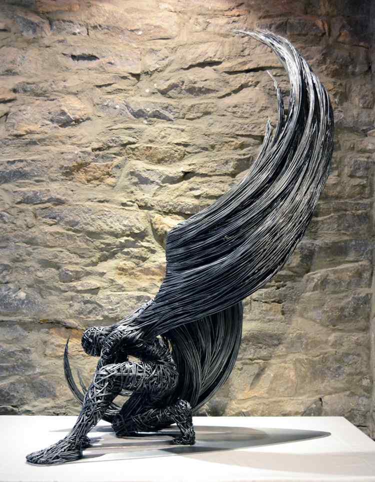 escultura de anjo arte asa richard stainthorp