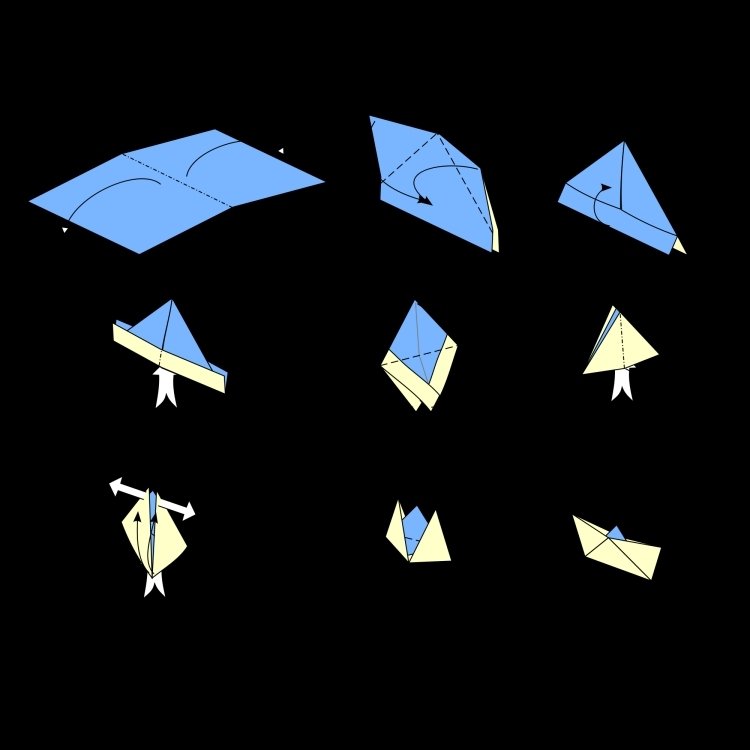 criativo-consertar-com-crianças-ao ar livre-origami-esquema dobrável