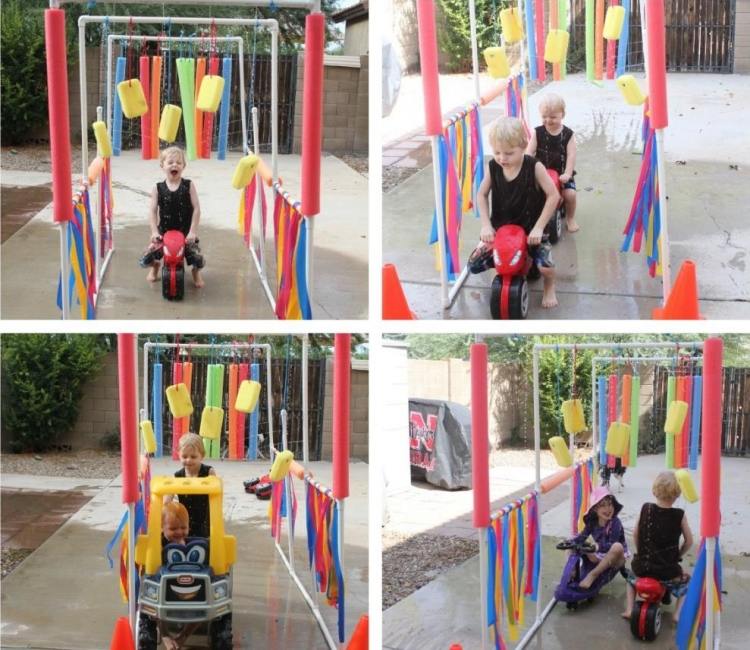 criativo-consertando-com-crianças-fora-de-lava-carros-diy-jardim-pátio