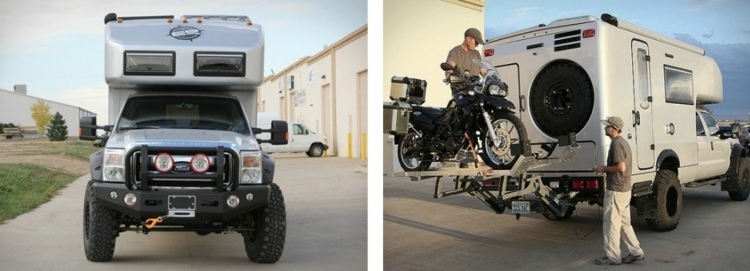 xv-lt-earthroamer-front view motocicleta camping com bagagem