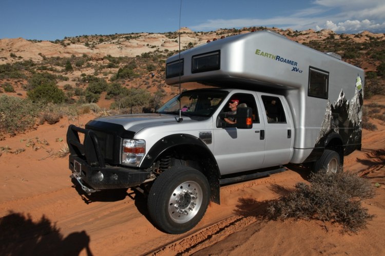 xv lt earthroamer mobile home prata pintura areia do deserto