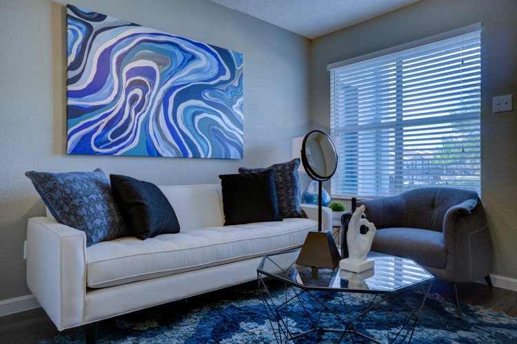 Sofá combinado da sala de estar azul cinza cinza branco escuro