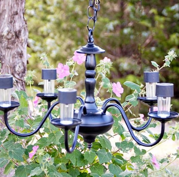 lustre de jardim lâmpadas solares reciclando ideias modernas