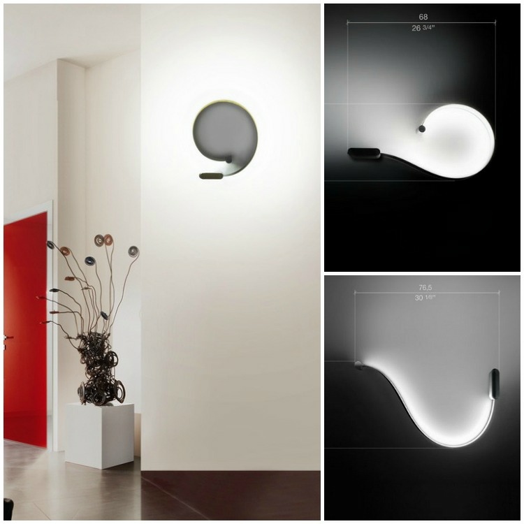 Lâmpadas LED designer-corredor-mobiliário-ideia-parede-luzes-formala-sistemas-oval-onda-design