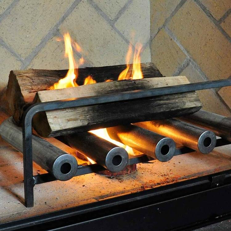 lareira tubos de fogo, calor, aquecimento, lenha, ideia eficiente