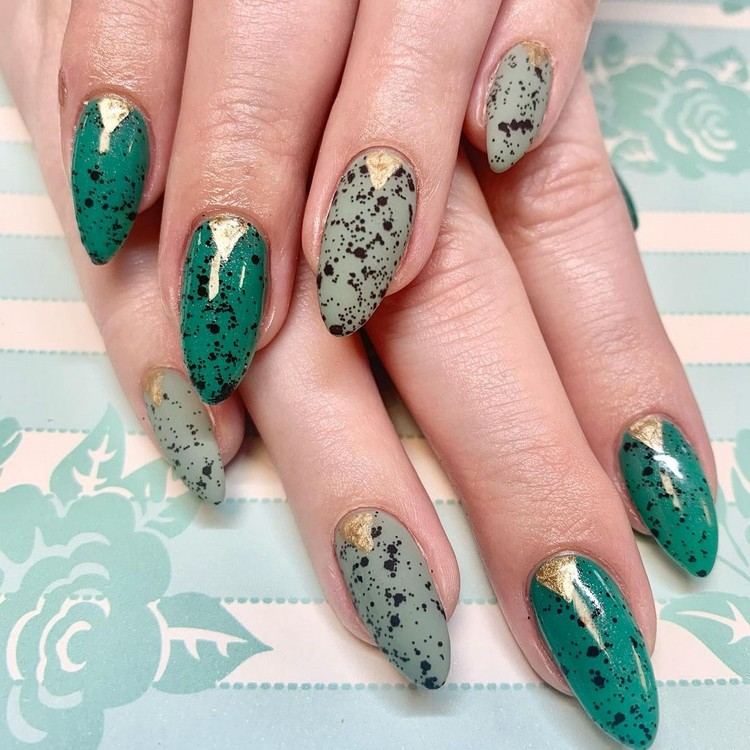 Tendências em unhas primavera 2021 Unhas em formato de amêndoa Tendência de unhas em casca de ovo