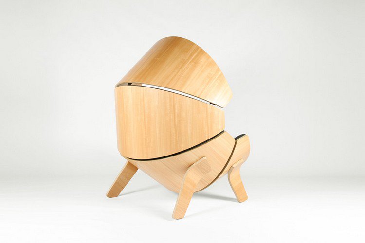 confortável-poltrona-criança-madeira compensada-luz-formato esférico