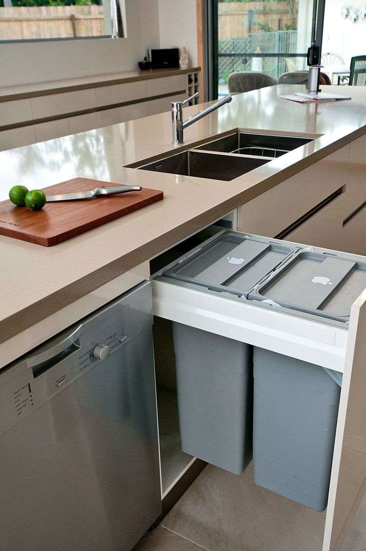 lixeira instalação armários de cozinha remodelando design de interiores cozinha idéias gaveta dupla