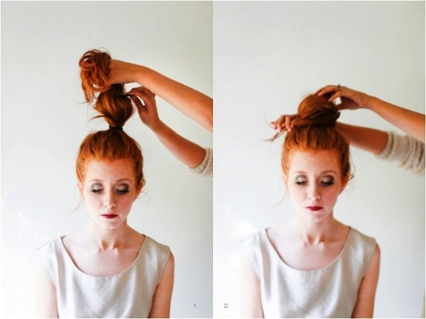 Coque-penteado-instruções-faça-você-mesmo-trança