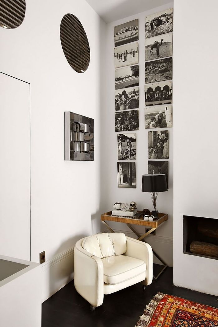 quarto-canto-design-ideias-branco-poltrona-imagem de parede-fotos privadas