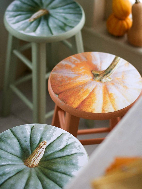 adesivos de abóbora idéias de decoração de outono para design de festa