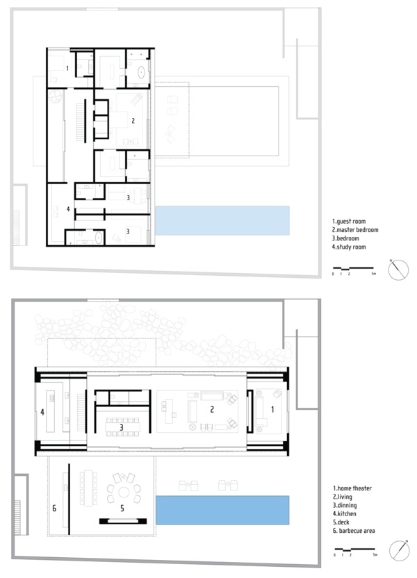 Projeto de arquitetura moderna casa residencial minimalista