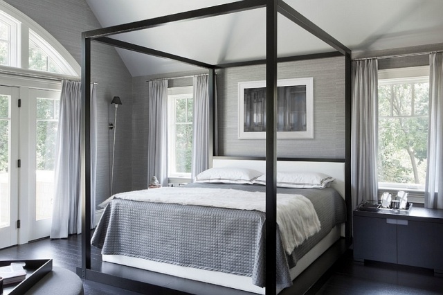 Requintado-quarto-paredes-neutro-elegante-cama de dossel