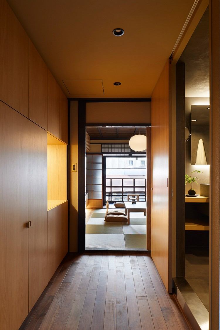 mobiliário em estilo de vida japonês design de interiores materiais naturais