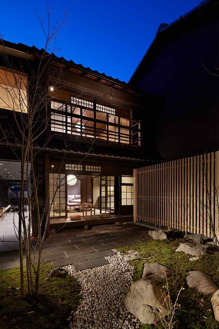 jardim japonês cascalho pequeno jardim caminho pedras musgo