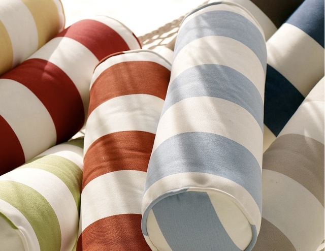Almofadas com riscas em cores brilhantes 2014 acessórios modernos para a casa