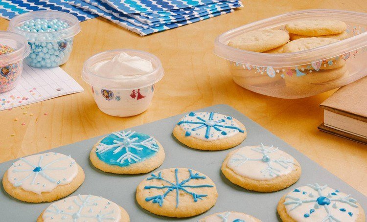 rainha do gelo-festa-lanches-biscoitos-floco de neve-decoração-comida de dedo