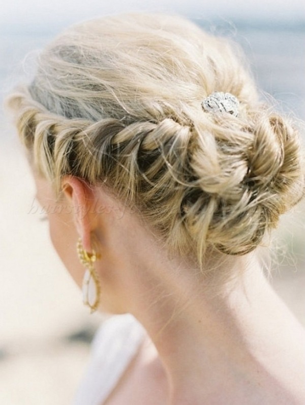 penteados de noiva faixa de cabelo com trança francesa na moda - casamento 2014