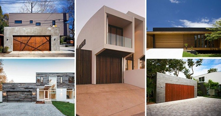 porta de garagem elétrica ideias-design-moderno-prático-construir-uma-casa